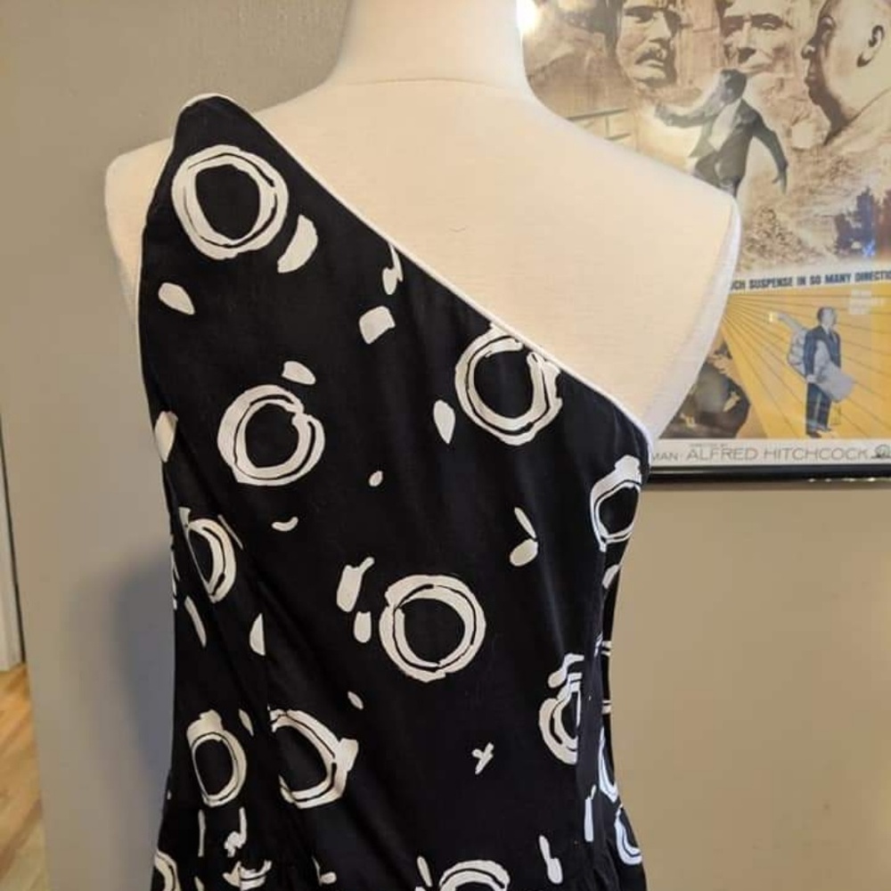 Lanz Original One Shoulder Dress with Pockets